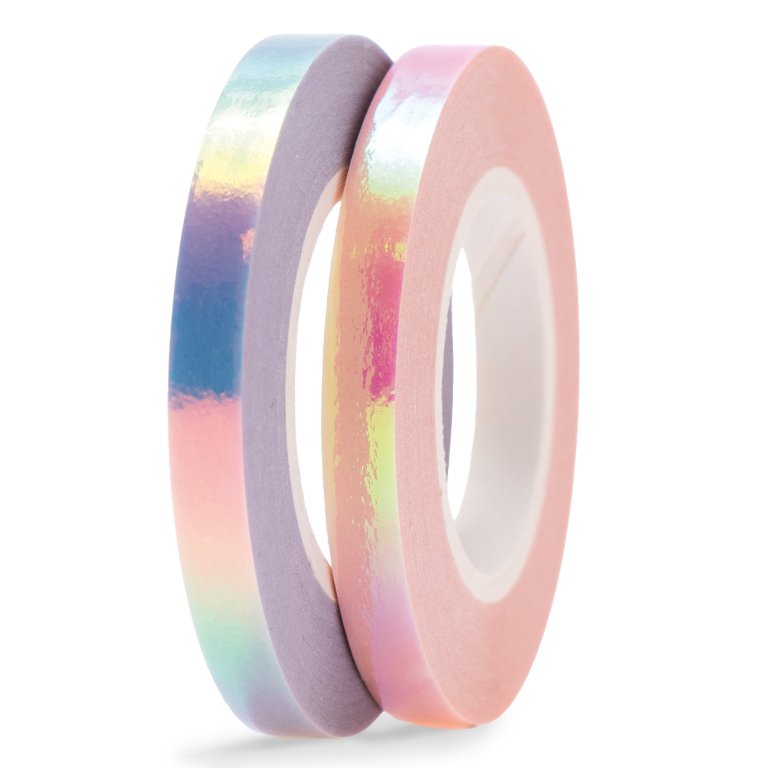 Adhesive tape set narrow iridescent