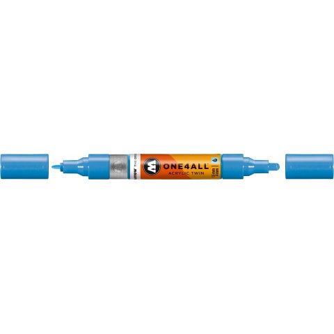 Molotow One4all Acrylic Twin marker Line width 1.5 / 4 mm, shock blue (230)