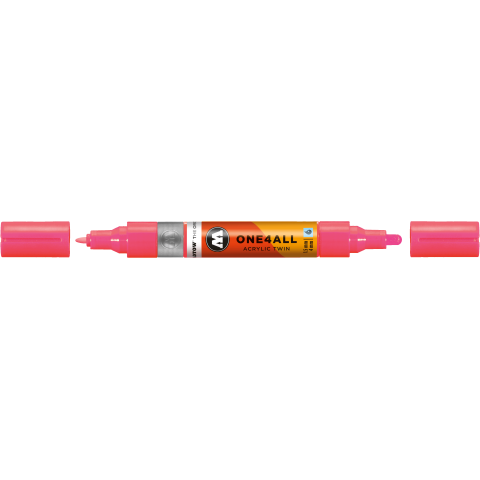 Molotow One4all Acrylic Twin marker Line width 1.5/4 mm, ANTISTATIC neon red (262)