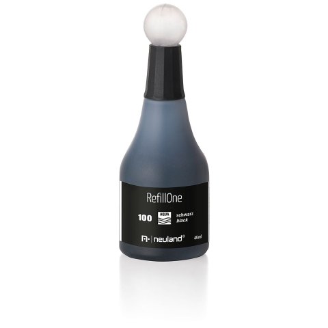 Neuland Nachfülltinte RefillOne 45 ml, 100 schwarz