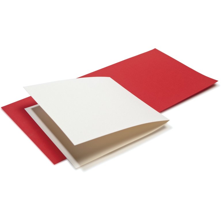 Tarjetas plegables cuadradas Artoz 1001, de color