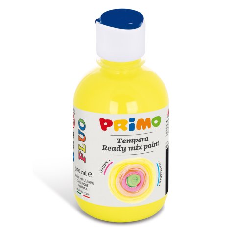 Primo school paint, Ready Mix 300 ml, with dosing cap, neon yellow (210)