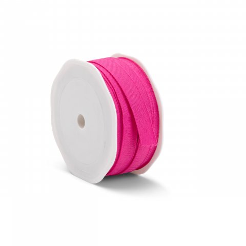 Geschenkband Texture uni b = 12 mm, l = 20 m, 100 % Polyester, pink