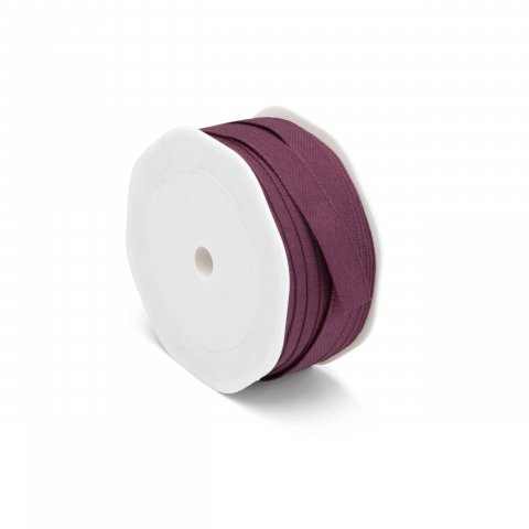 gift-wrapping ribbon Texture uni w = 12 mm, l = 20 m, 100% PES, dark purple
