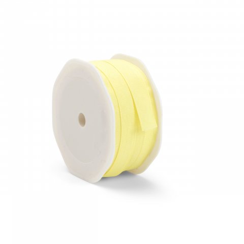gift-wrapping ribbon Texture uni w = 12 mm, l = 20 m, 100% PES, yellow