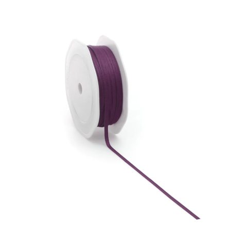 Nastro regalo Texture uni L = 6 mm, L = 20 m, 100 % poliestere, viola scuro