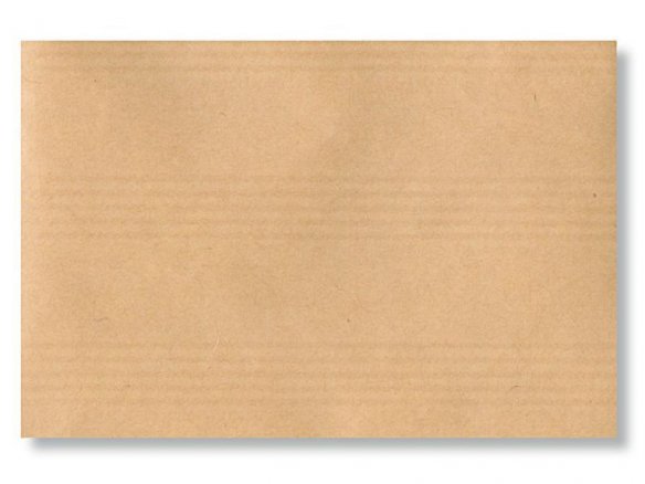 Ribbed packing paper, sheet, staff lines pattern