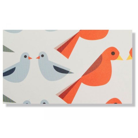 Pleased to meet gift wrapping paper 500 x 700 mm, birds facing