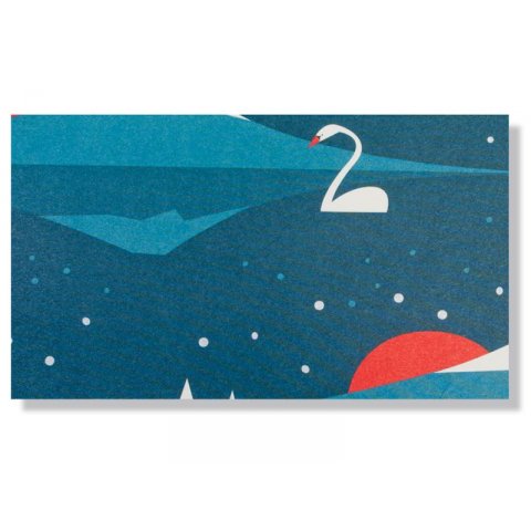 Pleased to meet gift wrapping paper 500 x 700 mm, swan lake
