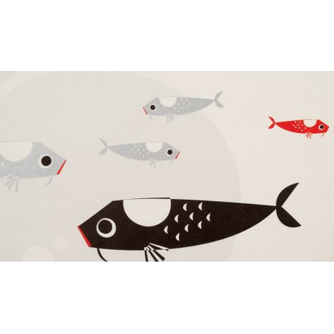 Pleased to meet gift wrapping paper 500 x 700 mm, koi