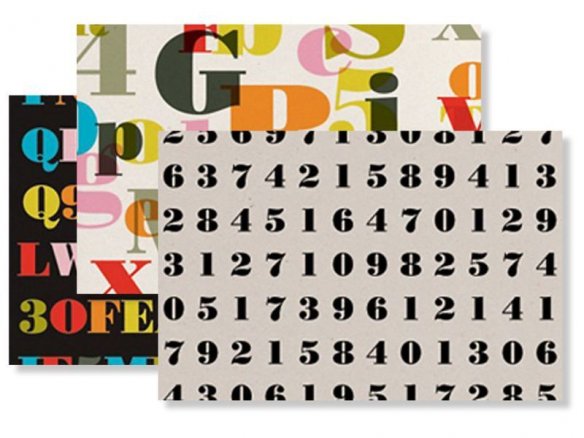 Geschenkpapier Alphabet