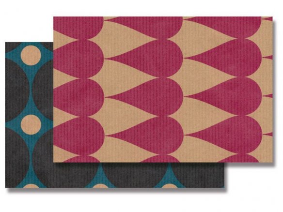 Kraft wrapping paper colour printed