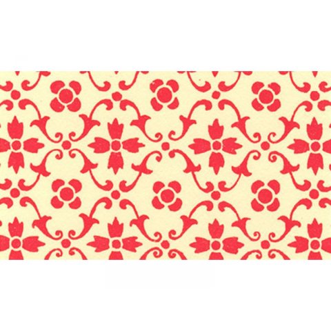 Carta Varese, farbig bedruckt 100 g/m², 500 x 700, Küchenmuster rot