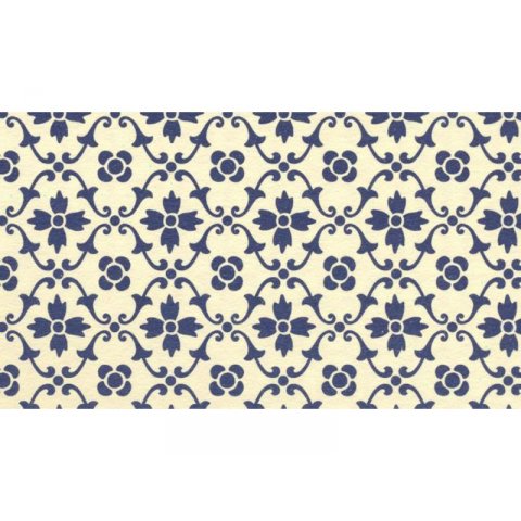 Carta Varese, farbig bedruckt 100 g/m², 500 x 700, Küchenmuster blau