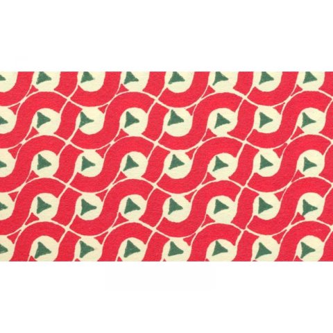 Carta Varese, printed in color 100 g/m², 210 x 297, green triangles/red circles