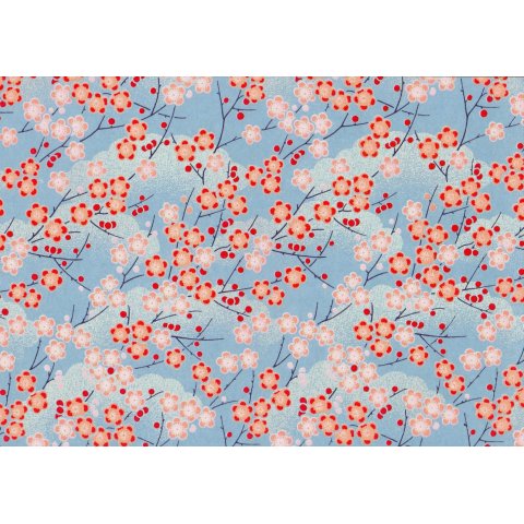 Japanpapier Chiyogami 70 g/m², 630 x 490 (SB), Blütenzauber