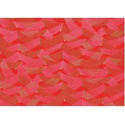 Carta giapponese Chiyogami 70 g/m², 210 x 297 (grana lunga), gioco di corde oro/rosa/rosso