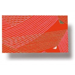 Papel japonés Chiyogami 70 g/m², 210 x 297 (BB), juego de cuerdas dorado/rosa/rojo