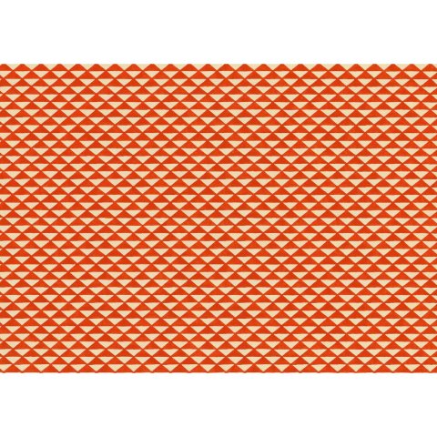 Papel japonés Chiyogami 70 g/m², 210 x 297 (BB), triángulos naranja