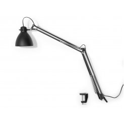 Lámpara para el puesto de trabajo Luxo L-1 para lámparas incandescentes de hasta 20 W, negras, satinadas