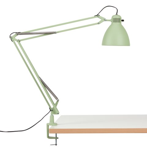 Luxo L-1 desk lamp for bulbs up to 20 W, Pleasant Green, semi-matt