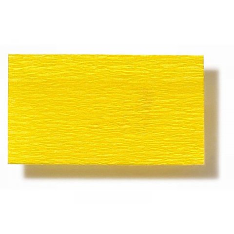 Handicraft crepe paper rolls, coloured 32 g/m², w=500, l=2.5 m, yellow