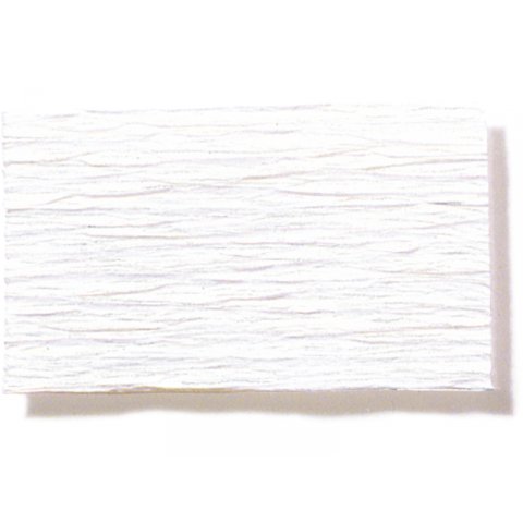 Florist quality crepe paper rolls, coloured 128 g/m², w=500, l=2.5 m, white