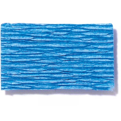 Rollos de papel crespón para flores, color 128 g/m², b=500, l=2,5 m, azul medio