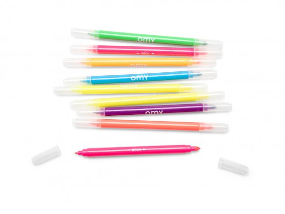 OMY Neon felt pen, double tip