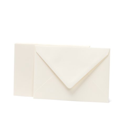 Rivoli Briefpapier Kuverts DIN C6 114 x 162 mm, 10 Stück, 120 g/m², gelblich weiß