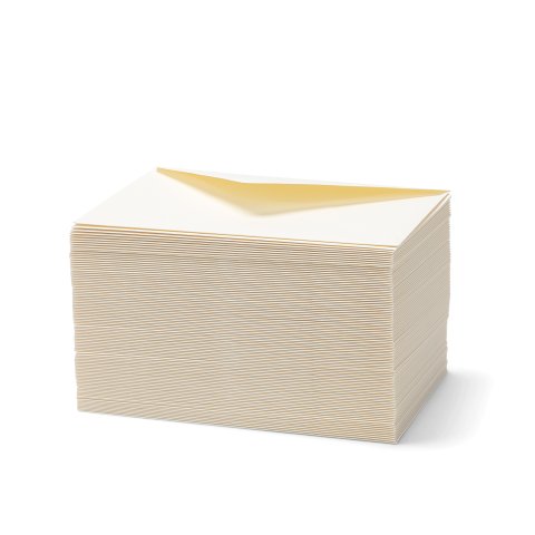 Rivoli stationery envelopes DIN C6 114 x 162 mm, 100 pieces, 120 g/m², yellowlish white
