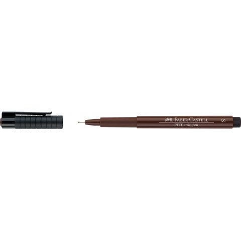 Faber-Castell Pitt Artist Pen S Tuschestift, superfein 0,3 mm, sepia