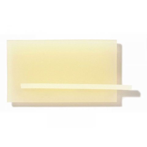 Plancha puerta vaivén, PVC bld., transl., amarilla opaco, amarillo miel s=2,0mm  b=1000 mm