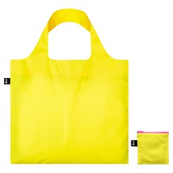 Loqi Bag neon recycled, approx. 50 x 42 cm, incl. Zipperbag, yellow