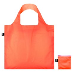 Loqi Bag neon recycled, approx. 50 x 42 cm, incl. Zipperbag, orange