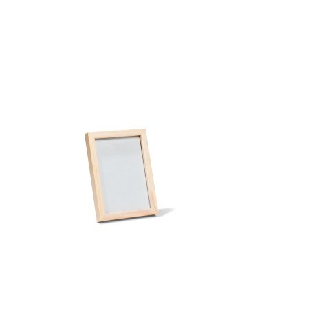 Minirahmen Kiefer, lasiert 10 x 15 cm, mit Normalglas und Rückwand, weiß