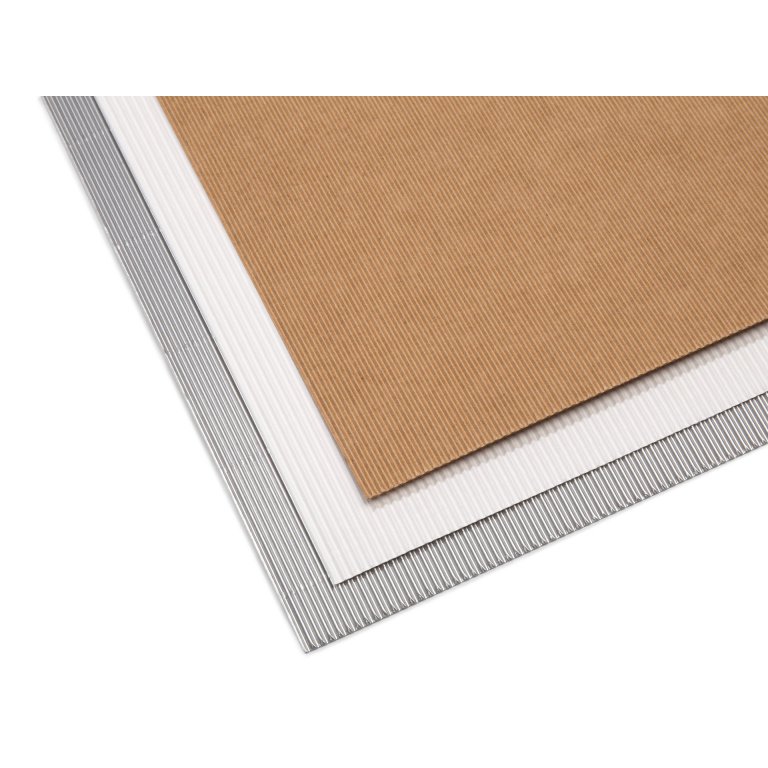 Nano-corrugated board, one-sided, sheet, coloured