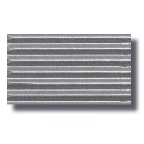 Nano-corrugated board, one-sided, sheet, metallic 500 x 700 mm, silver