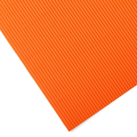 Pliego cartón ond. 1 cara, onda E (micro), color 500 x 700, naranja