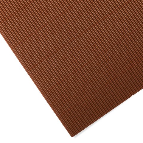 Mikrowellpappe einseitig, Bogen, farbig 500 x 700, mittelbraun