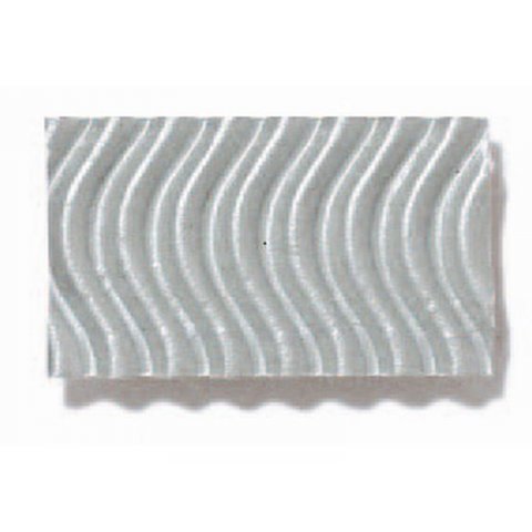 3D-corrugated paper, one-sided, sheet, metallic 500 x 700, silver