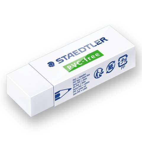 Staedtler Radiergummi PVC-frei 65 x 23 x 13 mm, weiß
