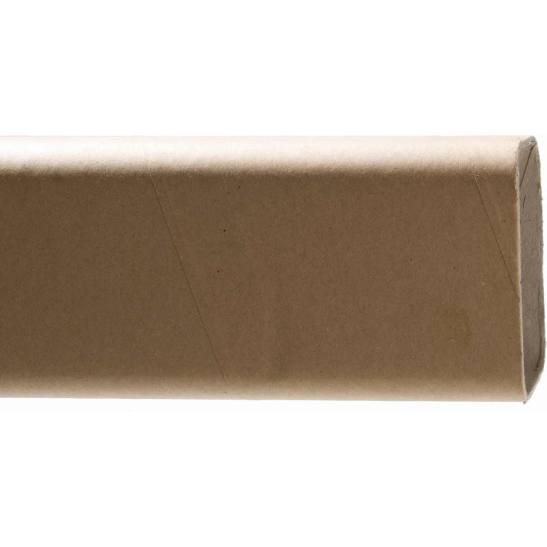 Laminated paper tube, square, brown