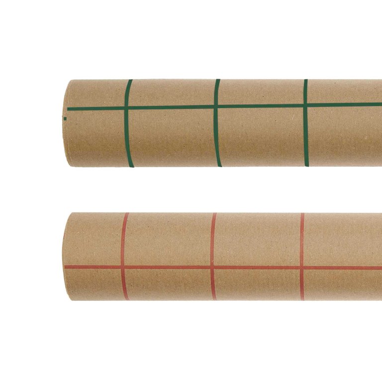 Wrapping paper roll Kraft paper grid