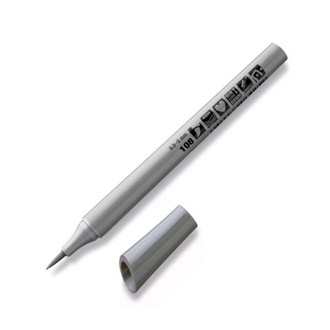 Neuland Pinselstift FineOne Art Pinselspitze 0,5-5 mm, grau 5