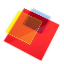 Acrylic glass GS transparent fluorescent square