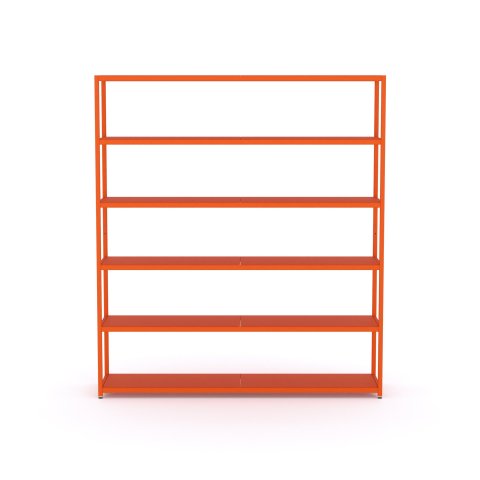 Modulor Regal M3.6 1865x1600x400mm, Gerberarot, RAL Design 0506080,FS