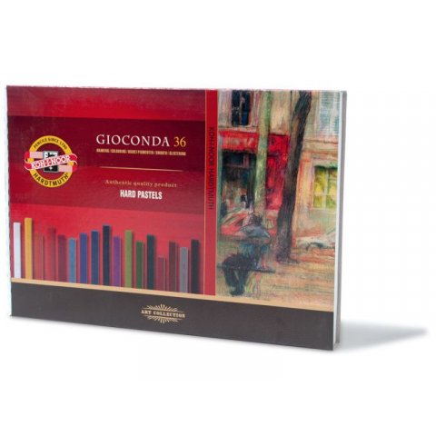 Pastelli pastello Gioconda Hard Pastels, Set Set di 36 (8115), oleoso, angolare