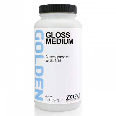 Golden gloss medium plastic jar 473ml (3510)