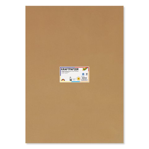 Kraftpapier 50 x 70 cm, 120 g/m², natur, 25 Blatt